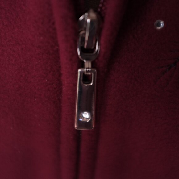 COPY - Classic Editions Red Fleece Vest with Embroidered Bird Design Size L - Picture 4 of 10